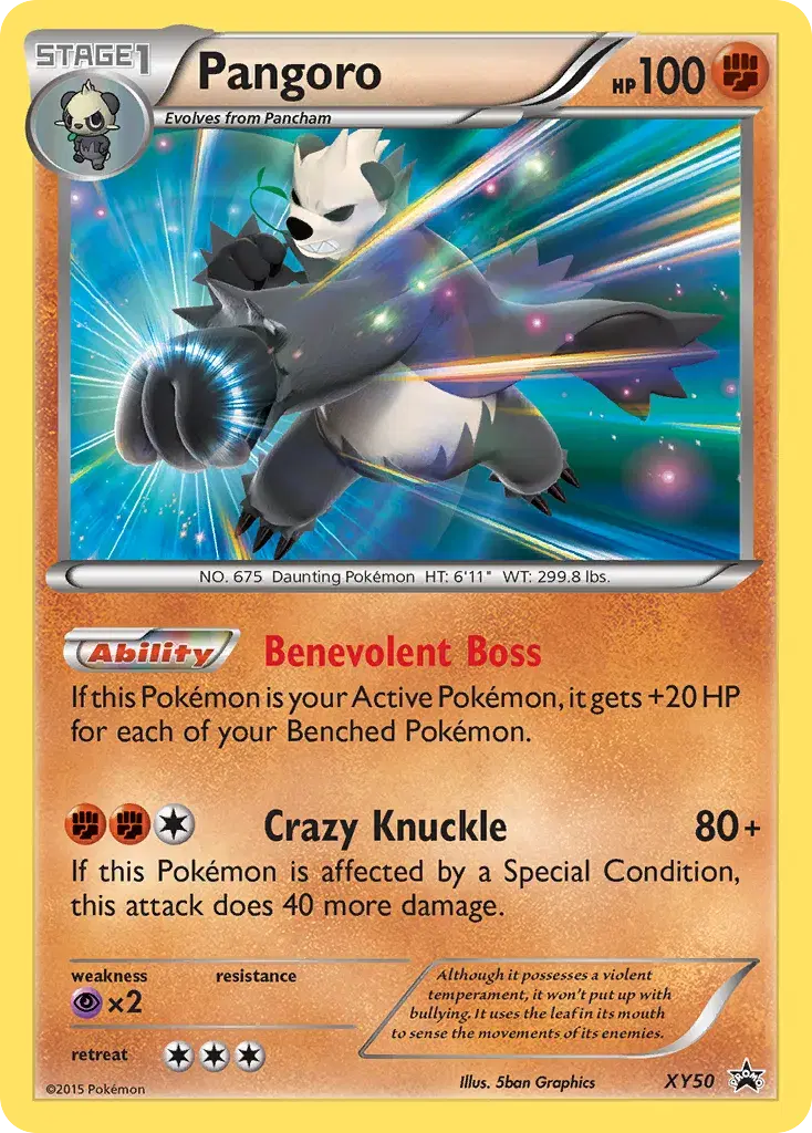 Pangoro XY Black Star Promos XY50