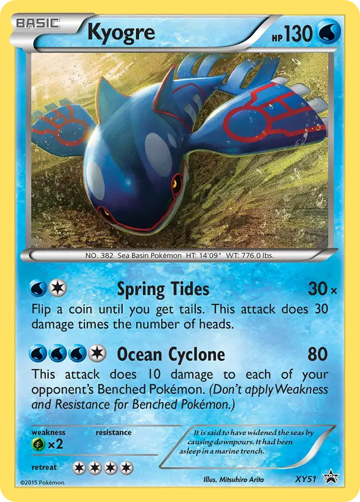 Kyogre XY Black Star Promos XY51