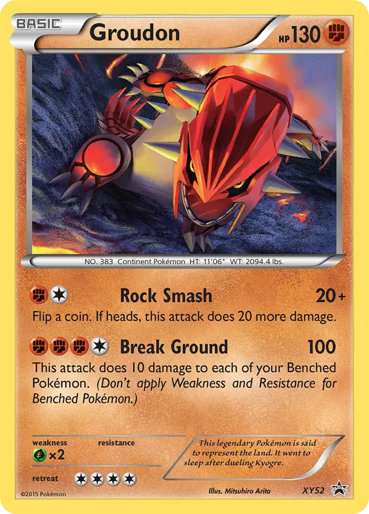 Groudon XY Black Star Promos XY52