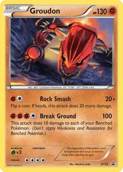 Groudon XY Black Star Promos