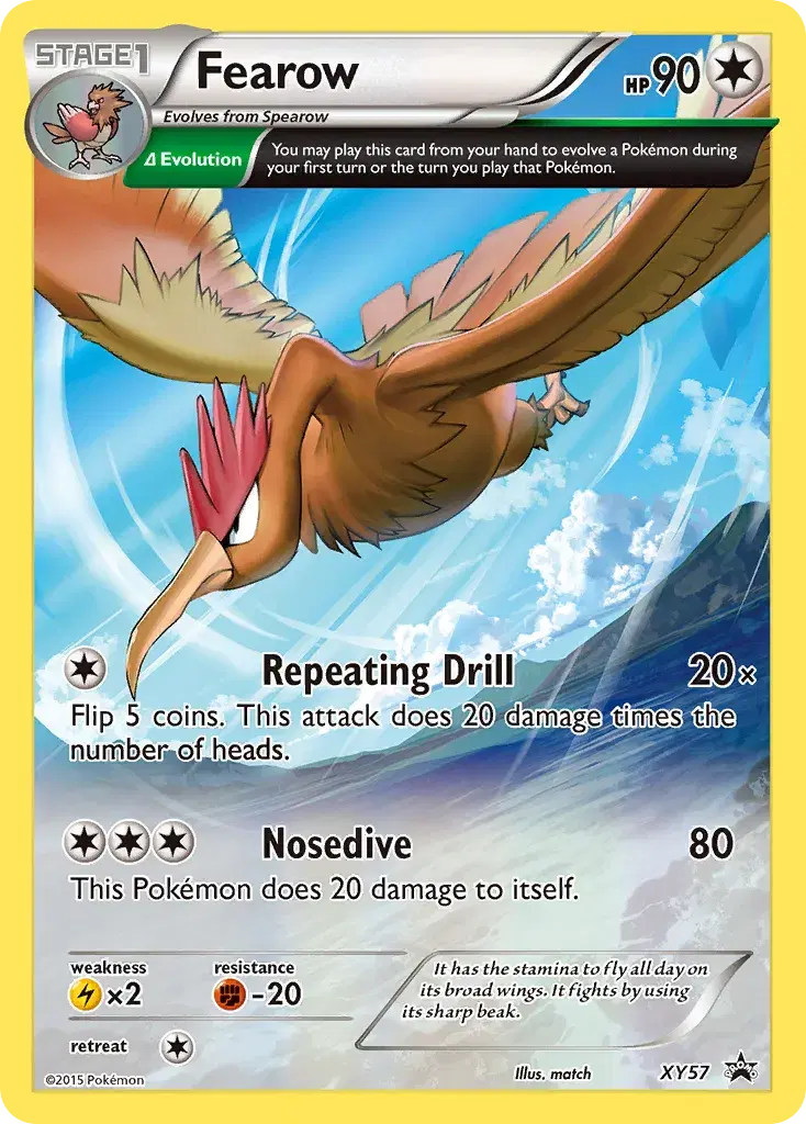 Fearow XY Black Star Promos XY57