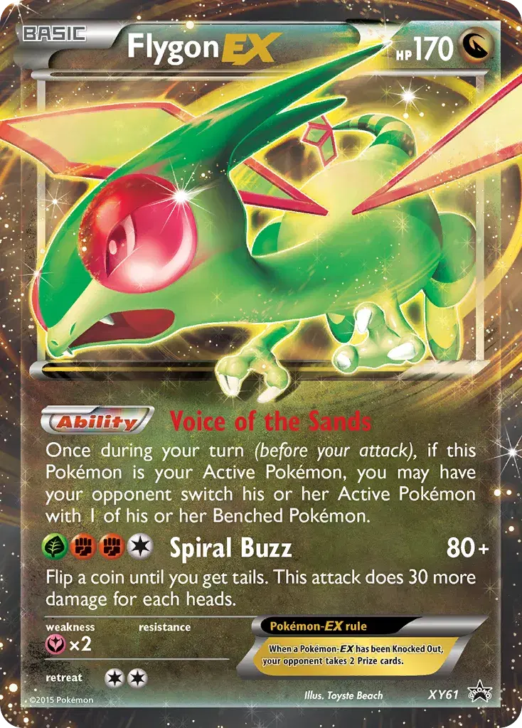 Flygon-EX XY Black Star Promos XY61