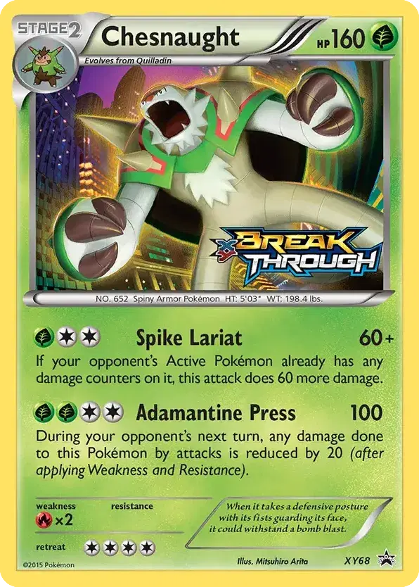 Chesnaught XY Black Star Promos XY68