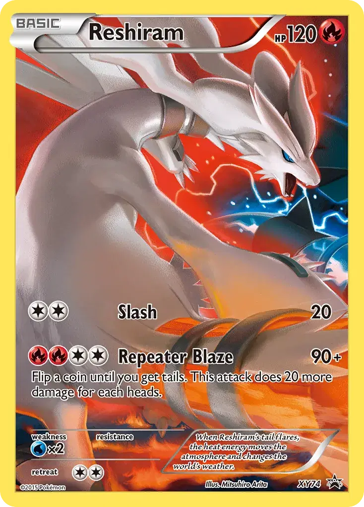 Reshiram XY Black Star Promos XY74