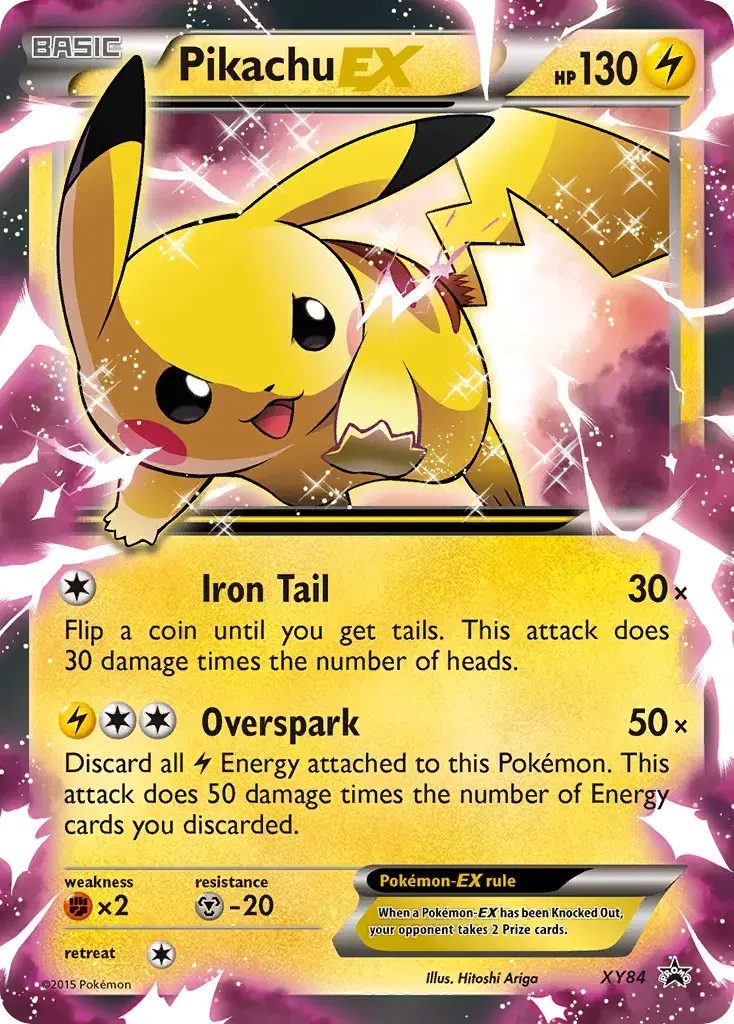 Pikachu-EX XY Black Star Promos XY84
