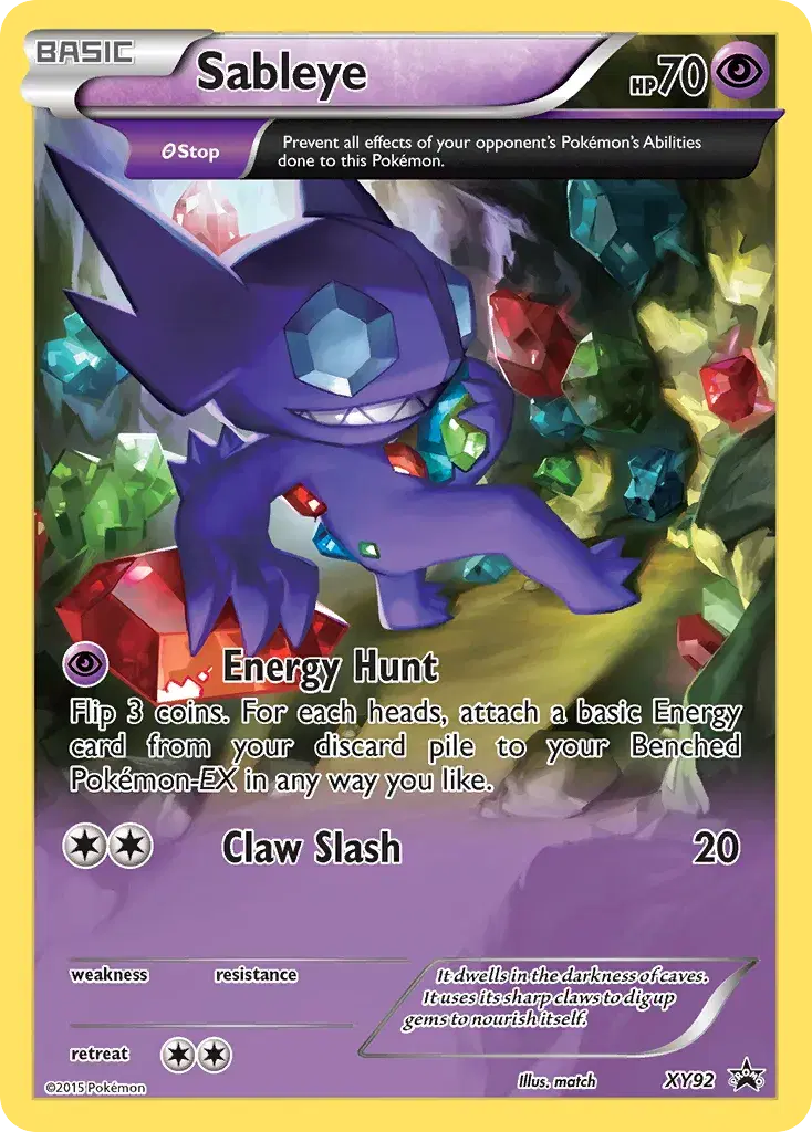 Sableye XY Black Star Promos XY92