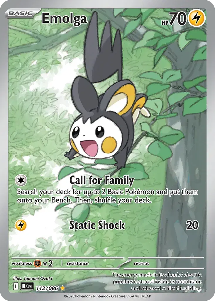 Emolga Black Bolt 112