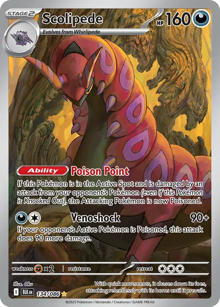 Scolipede Black Bolt 134