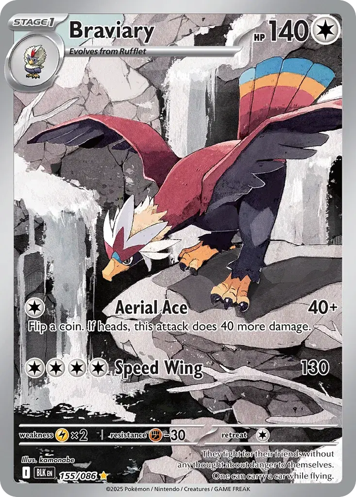 Braviary Black Bolt 155