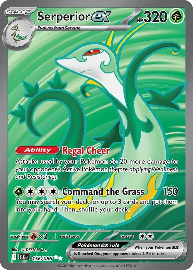 Serperior ex Black Bolt 156