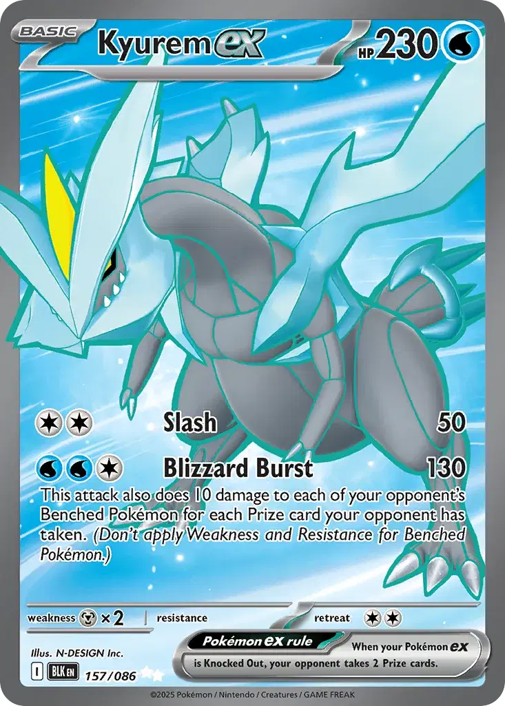 Kyurem ex Black Bolt 157
