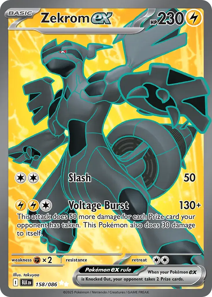 Zekrom ex Black Bolt 158