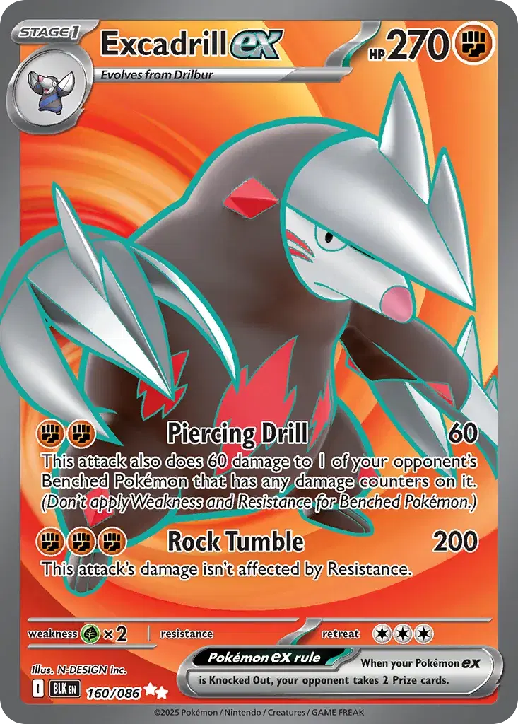 Excadrill ex Black Bolt 160