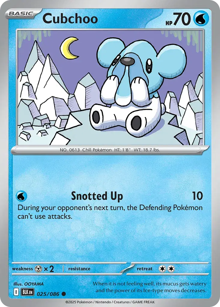 Cubchoo Black Bolt 25