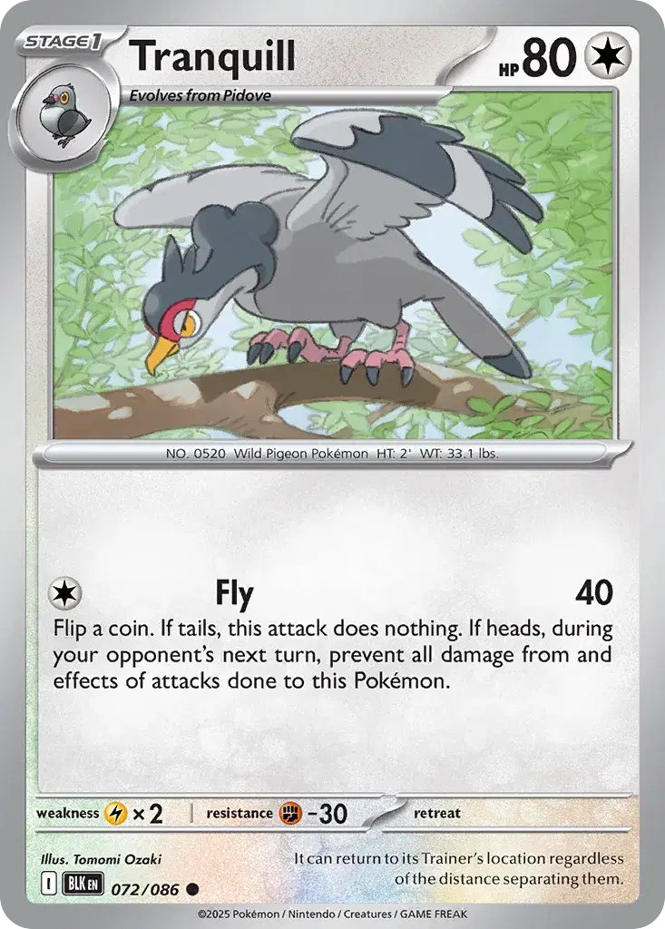 Tranquill Black Bolt 72