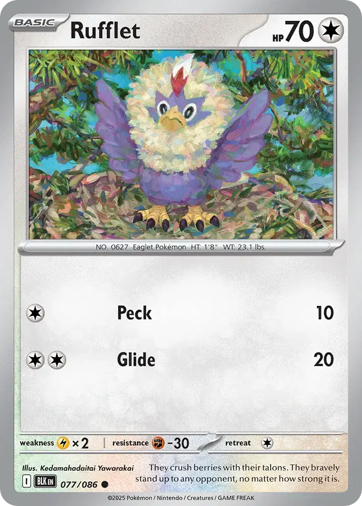 Rufflet Black Bolt 77