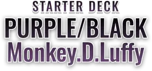 PURPLE/BLACK Monkey.D.Luffy logo