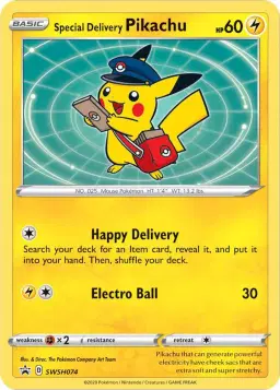 Special Delivery Pikachu - SWSH074